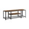 58 Inch TV Stand with Open Shelves, Media Console Table with Storage and Steel Frame for Living Room Bedroom Entertainment Setup